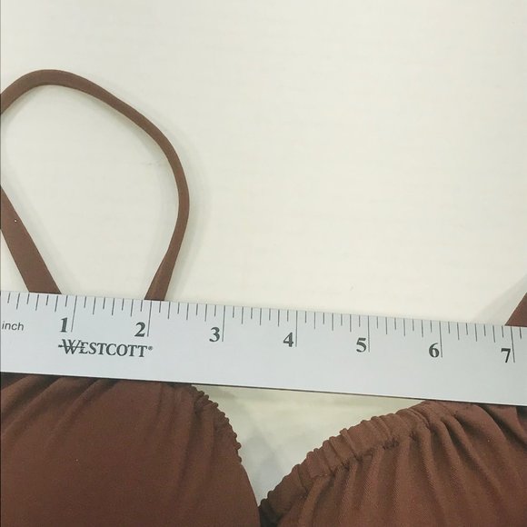 Shade And Shore Women's 32B Lightly Lined Shirred Bralette Bikini Swim Top NWOT - Picture 7 of 11